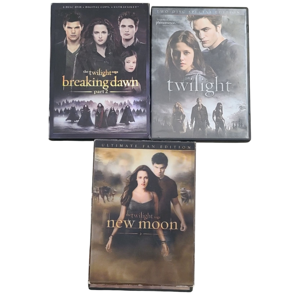 Twilight Saga DVD Collection Of 3 Movies